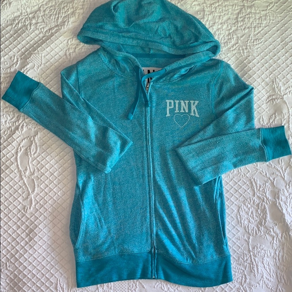 Pink VS Terry jacket in turquoise XS
